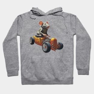 Rat in Hot Rod Hoodie